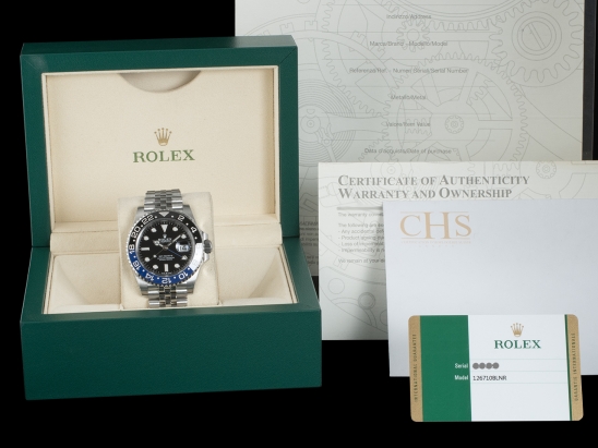 Rolex GMT-Master II Batgirl Ceramic Jubilee - Rolex Guarantee  126710BLNR 